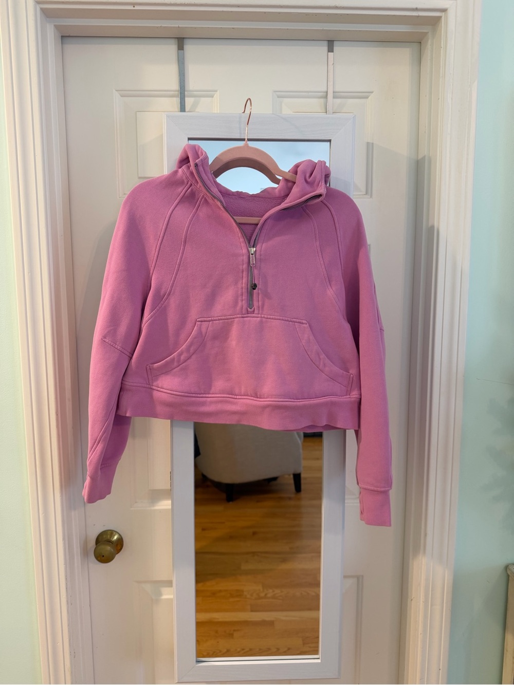 Lululemon Cropped Half Zip Scuba Hoodie